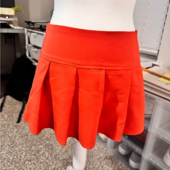 Forever 21 Vibrant Orange Skater Skirt - Picture 2 of 4